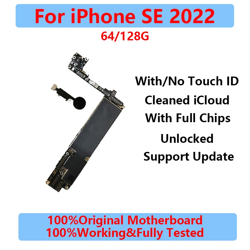 Original Mainboard iPhone SE Unlocked Cleaned iCould Logic Board Full Function Support Update Motherboard SE iphone motherboard mobile motherboard