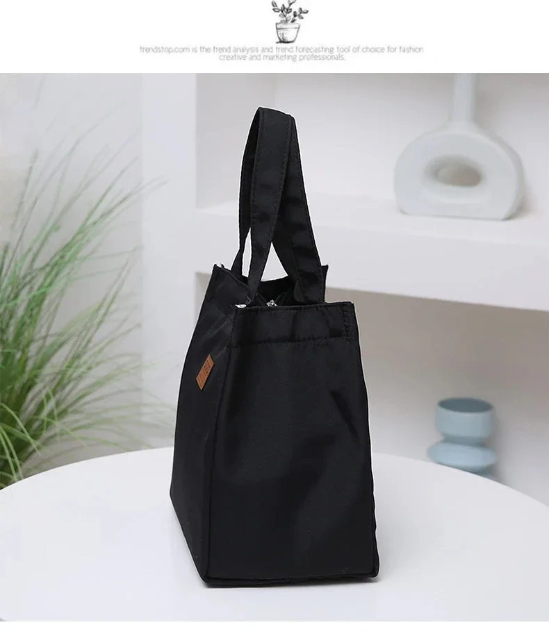 Lunchtasche mit hoher Kapazität und isolierter Thermo-Kühlbox aus Aluminiumfolie, Lunchbox, Tragetasche, Picknick-Reisetasche, Handtaschen aus Oxford-Stoff – Detail 9