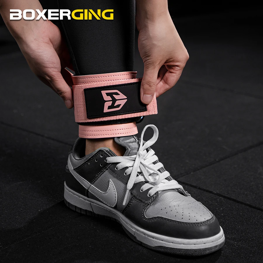 1Pcs Leather Fitness Ankle Straps Adjustable D-Ring Foot Support Cuffs Gym Leg Strength Workouts Pulley Buckle Sports Feet Guard ankle support,ankle straps,fitness ankle straps,ankle support brace,ankle wrist cuffs
