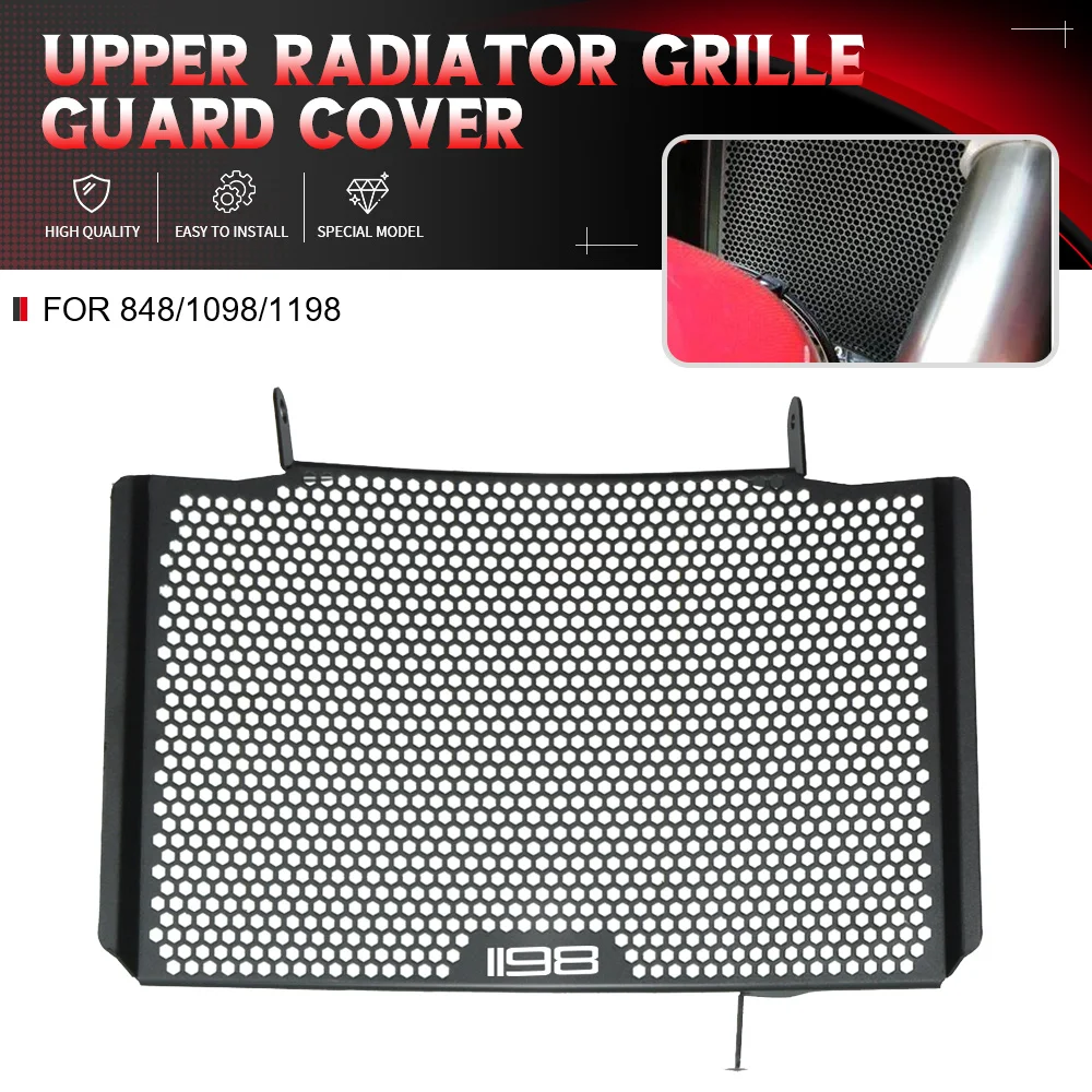 

For Ducati 848 1098 1198 2008 2009 2010 2011 2012 2012 Accessories Radiator Grille Cover Shield Engine Cooler Protective Guard