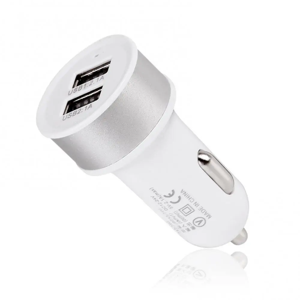 1 X Dual USB Car Charger 2 Port Dual USB 3 1A Car Charger Adapter For Galaxy S6 5 6 6S