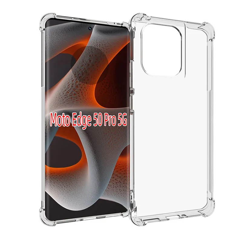 Airbag Super Protection Cover Posteriore Morbida E Trasparente Per Custodia Per Telefono Motorola Edge 50 Pro 5G