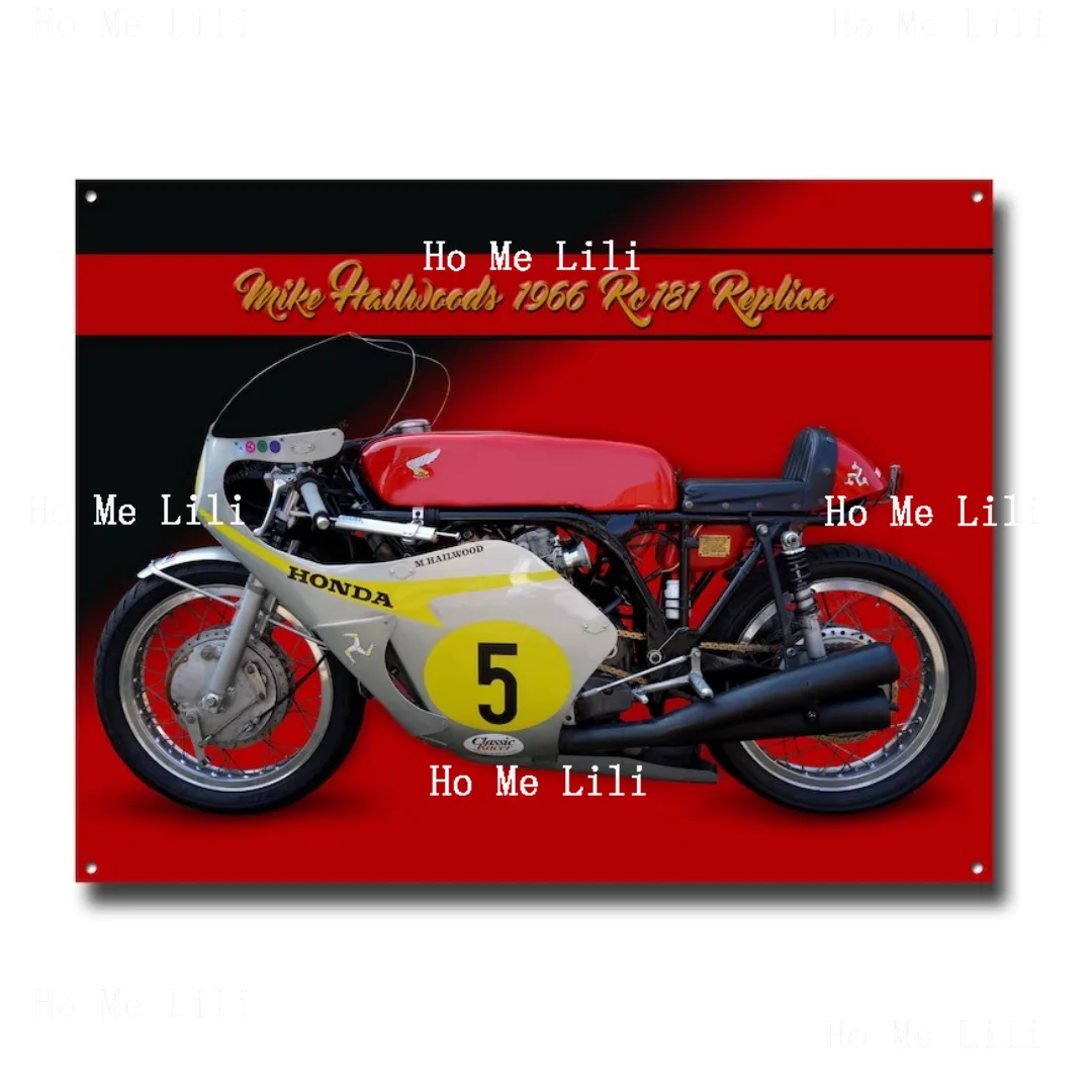 

Mike Hailwood 1966 Rc161 Replica Motorbike Metal Sign