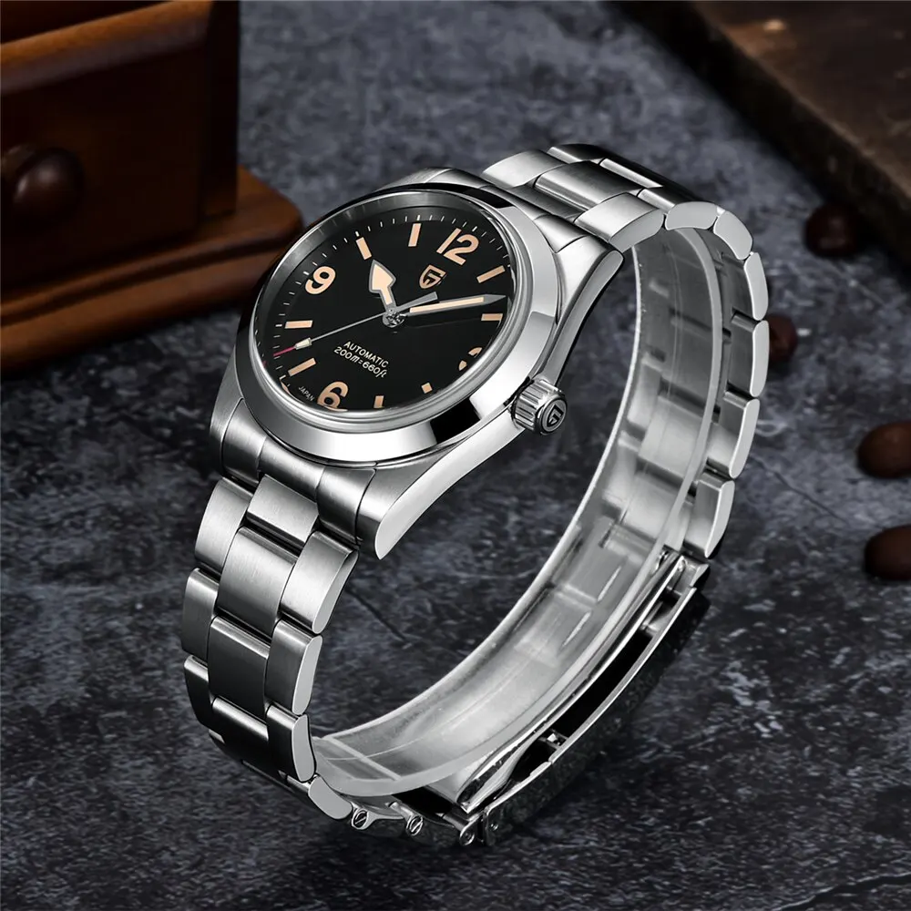 PAGANI design 2024 nový 36MM muži automatický mechanická hodinky NH35 safír nerez ocel AR povlak 20bar hodiny hodinky pro muži