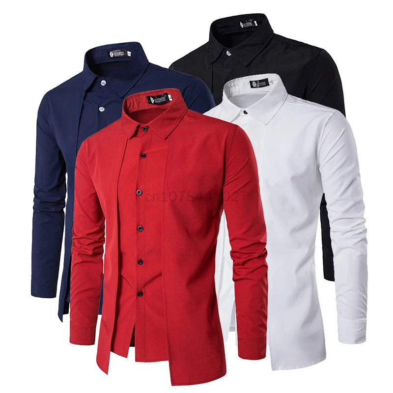 

Men Dress Shirt White Summer New 2023 Thin Non-iron Solid Cotton Blend Lapel Asian Size Shirts Man Fashion Long Sleeve