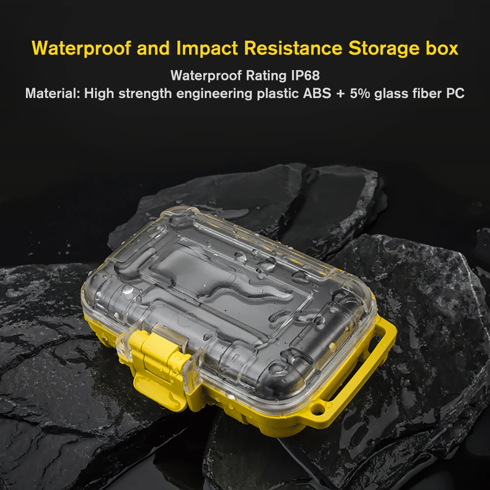 Dustproof & Waterproof Shockproof Earphone Storage Case with Cable Organizer