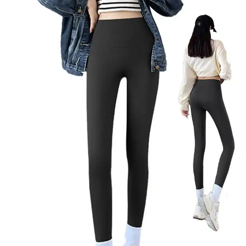 

Winter Tights for Women Black Leggings Fleece Lined High Waisted Leggings Soft Yoga Pants Warm Velvet Pants for Tummy Control