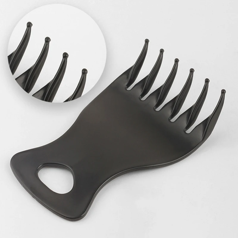 

Hairdressing With Wide Teeth Comb Back Hair Texture Comb Double-sided Close-toothed Fishbone Comb And Hand Claw Comb