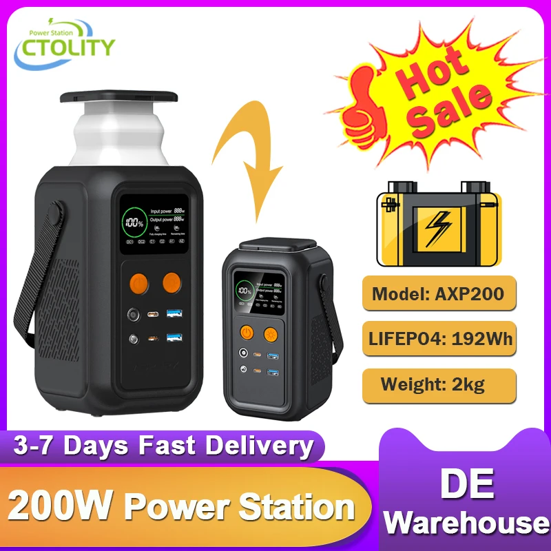 200W Portable Camping Power Station 1