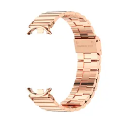 Elegant Metal Strap Bracelet - Mi Band 10 9 8 (Rose Gold 4)