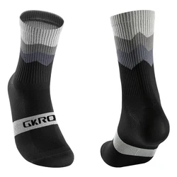 Unisex Professional Compression Cycling Socks for Road and Mountain Biking (Black)