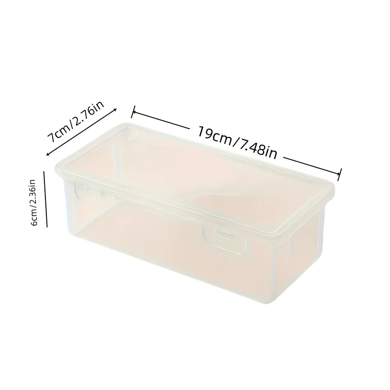 1/2pcs 투명 연필 상자 대용량 플라스틱 정리함 학교용 보관 상자 대량 쌓을 수 있는 디자인 사무용품