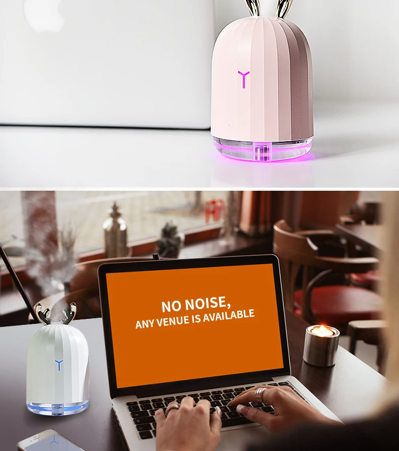 Description Picture 6 of itemUltrasonic Air Humidifier Essential 220ML Oil Diffuser With LED Night Lamp Electric Aromatherapy USB Humidifier