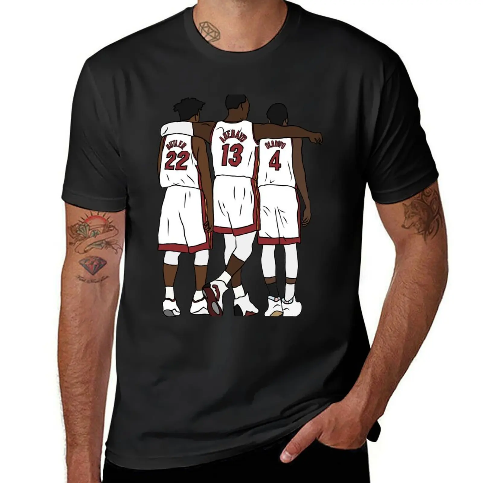 

Jimmy, Bam & Dipo T-Shirt cute tops sports fans plus sizes blacks Short sleeve tee men