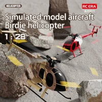 1:28 C189 RC Helicopter MD500 Brushless Motor Dual-motor Remote Control Model 6-Axis Gyro Aircraft Toy One-click Takeoff/landing 2