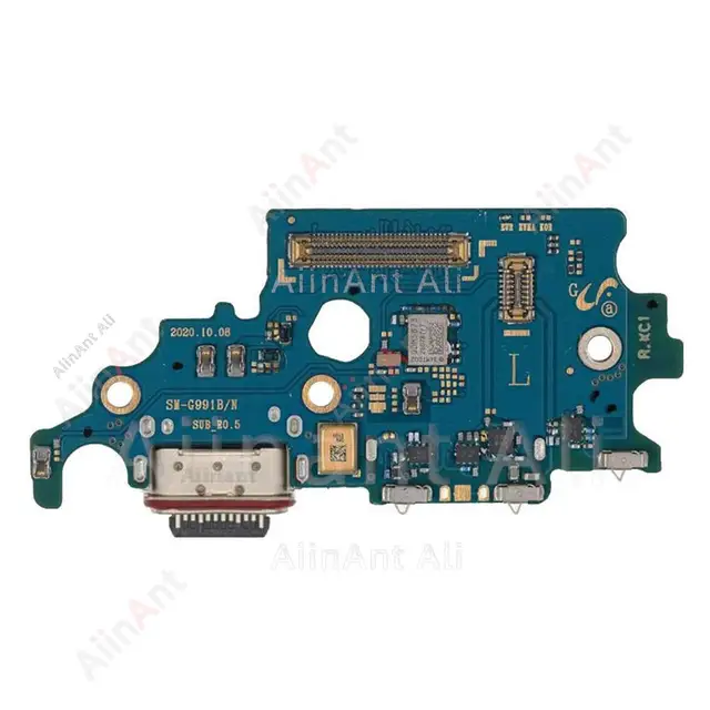AiinAnt الأصلي  USB  موصل الشحن ميناء الكابلات المرنة For Samsung Galaxy S21 Ultra Plus FE S21+ G998B G998U G996B G996U G991B G991U G990B G990E G998N G996N G991N G990U Spare Parts