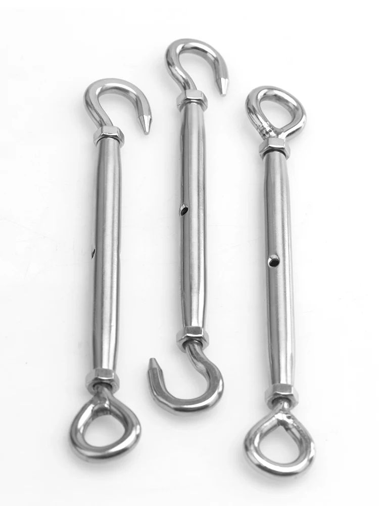 M5-M20 Hooks & Eye OC OO CC Close Type Stainless Steel 304 Adjust Chain Rigging Turnbuckle Wire Rope Tension Device