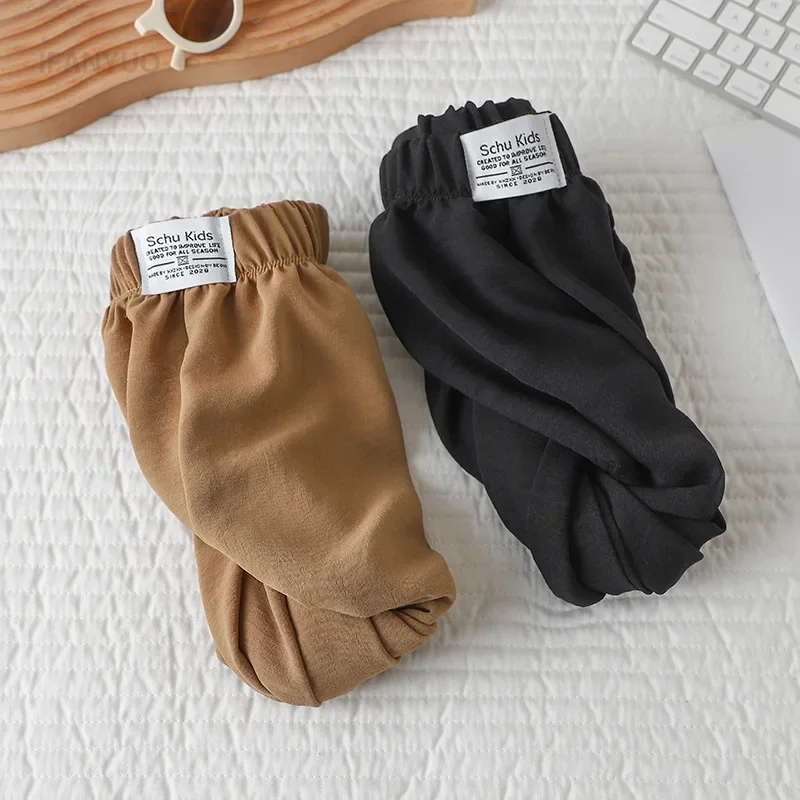 1-12Y New Thin Pants Summer Mosquito Proof Boys Girls Children's Pants Thin Style Boys and Girls Wide Leg Loose