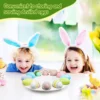 Easter Egg Tray Basket Ceramic Dish Deviled Carriers Devilled Eggs Holder with Cover 5