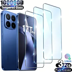 3PCS Fingerprint Unlock HD Tempered Glass Screen Protector Set - Xiaomi 14 (3 Pieces)