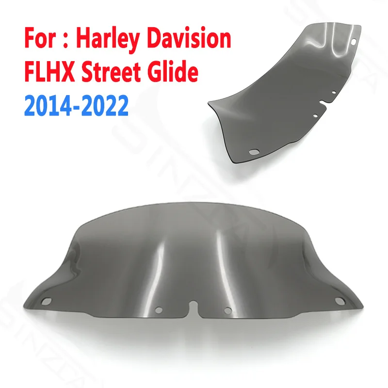 

Windshield For Harley Davision FLHX Street Glide FLHT Electra Glide Standard 2014-2022 Sport 7" Windscreens Wind Deflectors Gray
