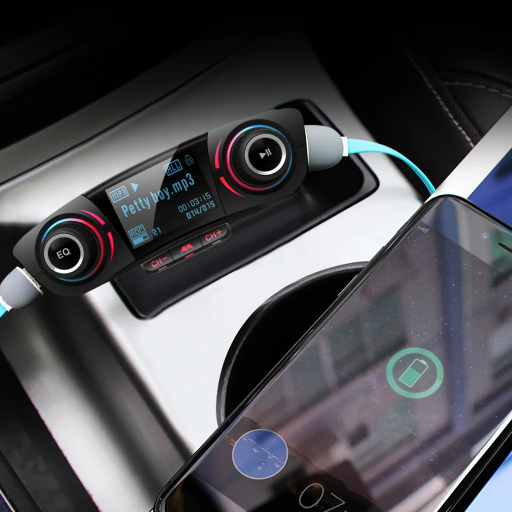 

Автомобильный беспроводной MP3-плеер с bluetooth, FM-передатчиком и поддержкой звонков по громкой связи