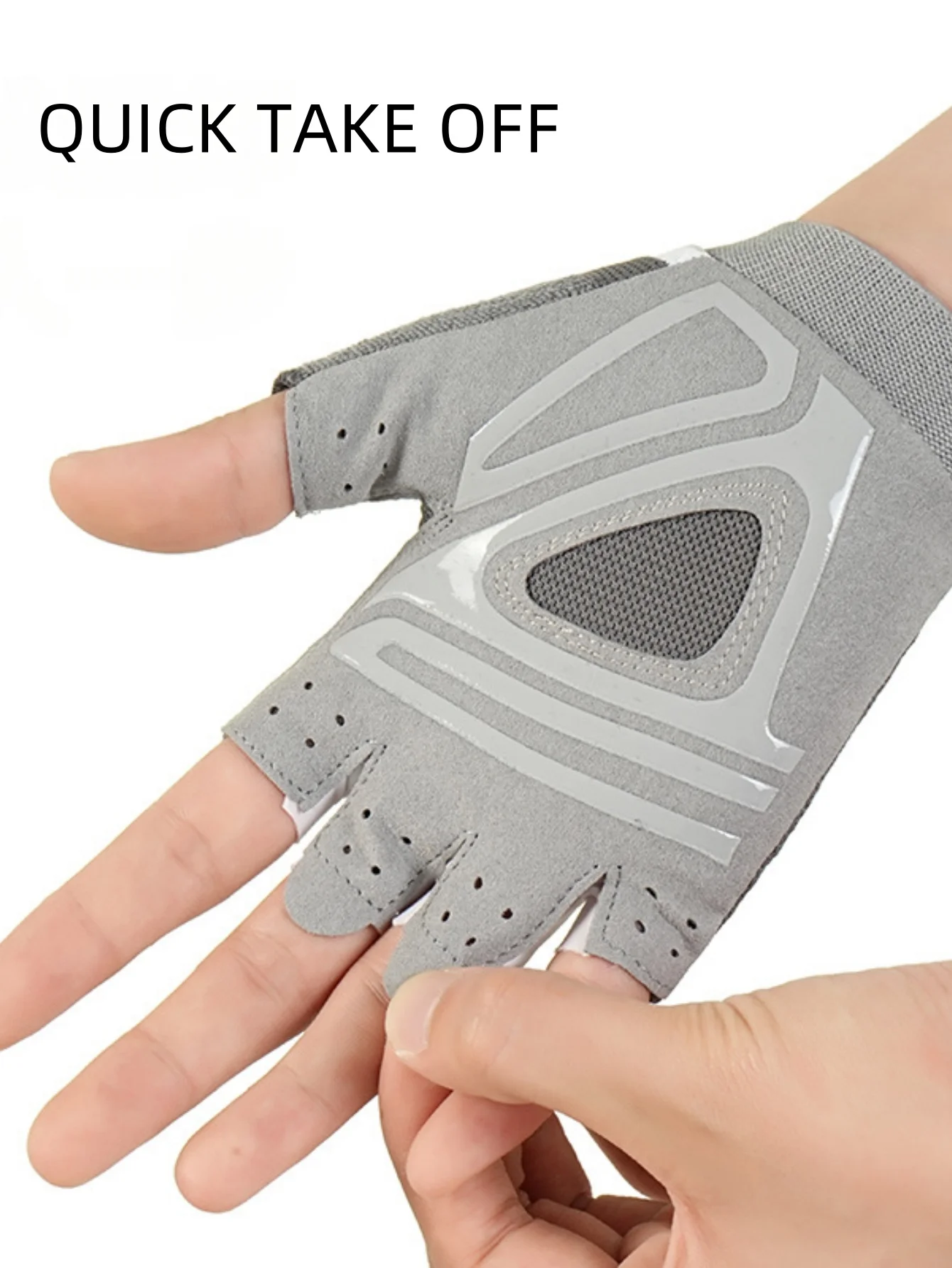 Half Finger Cycling Gloves Anti-slip Breathable Shockproof Wear-resistant Outdoor Fitness Boxing Running Unisex Gloves 4
