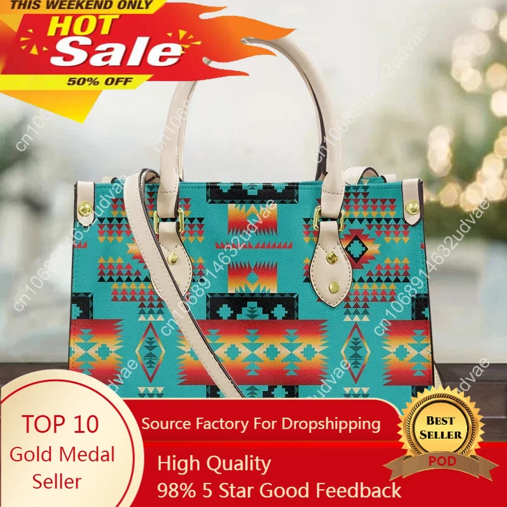 

Cywgift 2023 Hot Sale Women Shoulder Bag Small Handbags And Purses Tribe Folk Pattern Designer Crossbody Bags For Female Totes