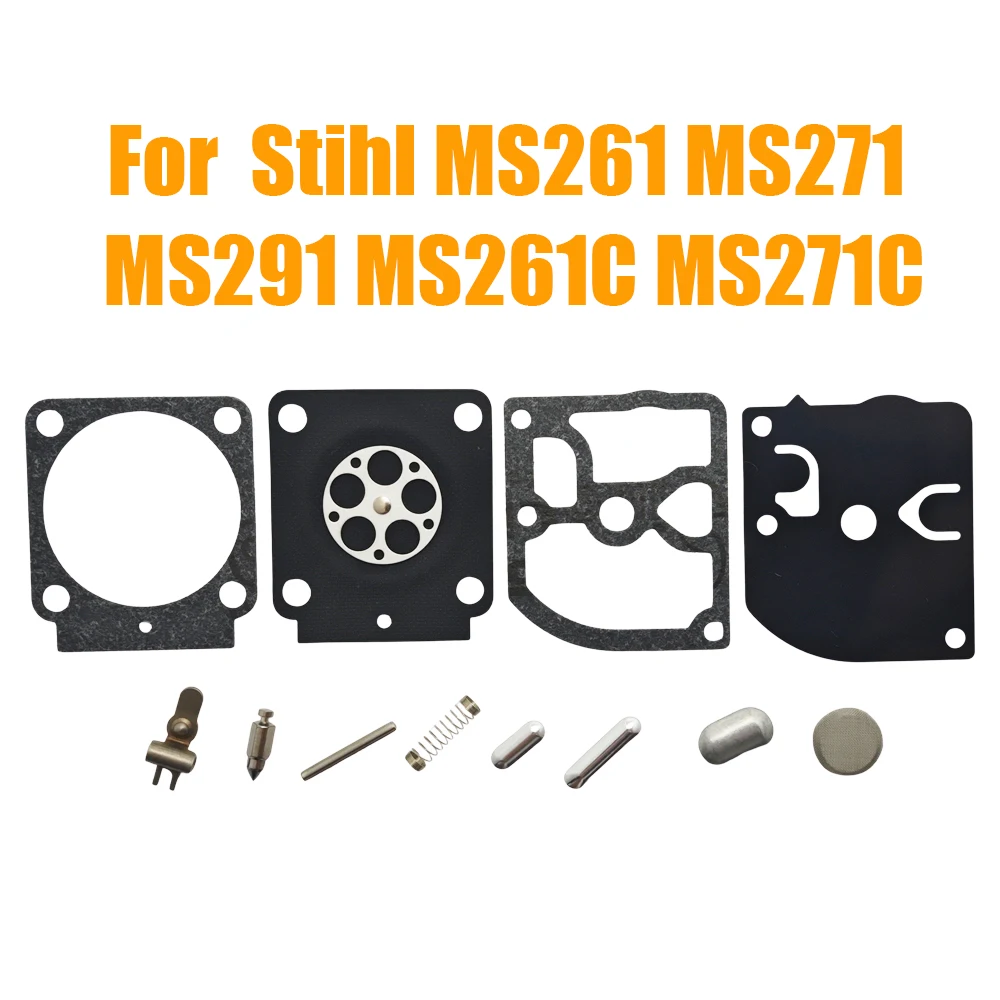 Chainsaw Carburetor Carb Repair Kit For Stihl MS261 MS271 MS291 MS261C ...