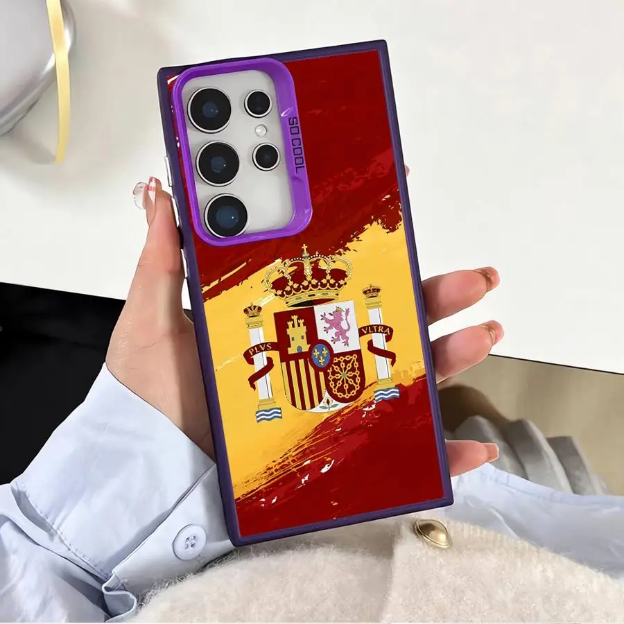 Spanish Flag National Design Soft Shell Phone Case
