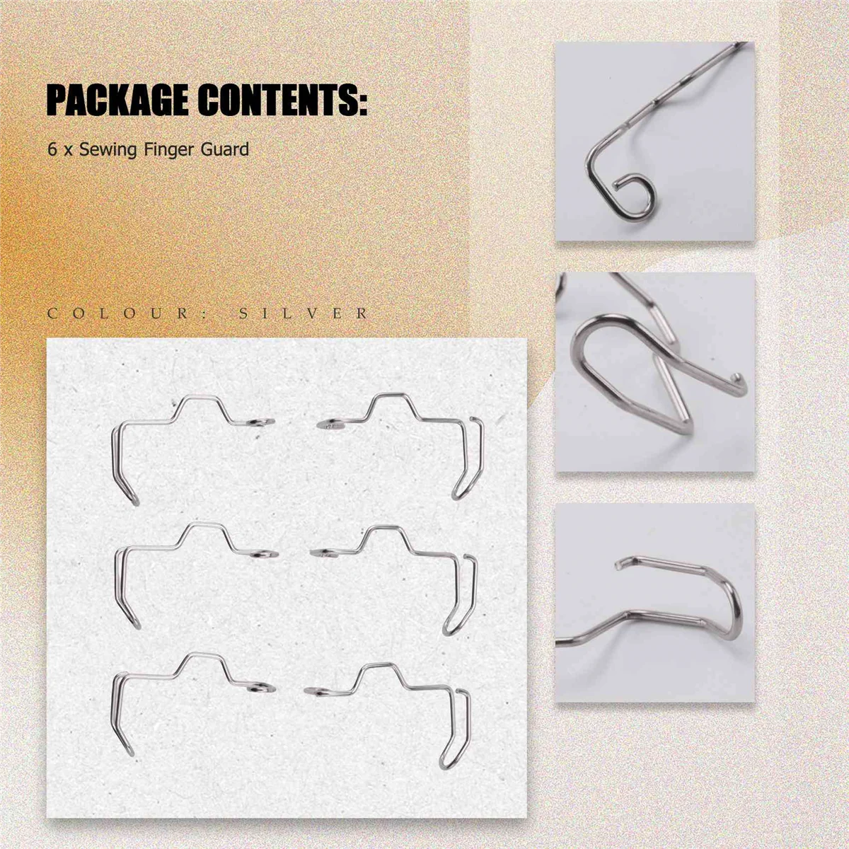 6 Pcs Sewing Machine Finger Guard, Safety Needle Finger Guard Can Prevent the User's Hand From Being Injured