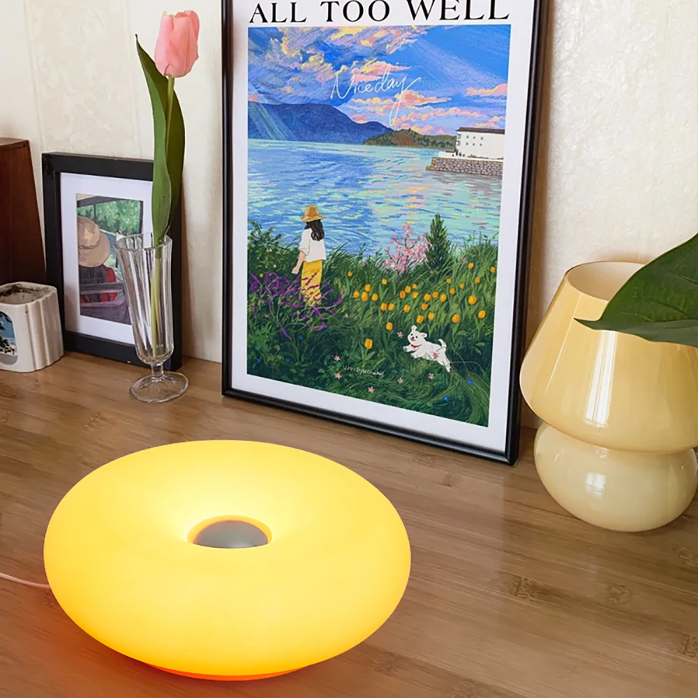 Sweet Donut Bedroom Bedlight USB Plug Bauhaus Living Room Dining Room Decoration Environment Light 6