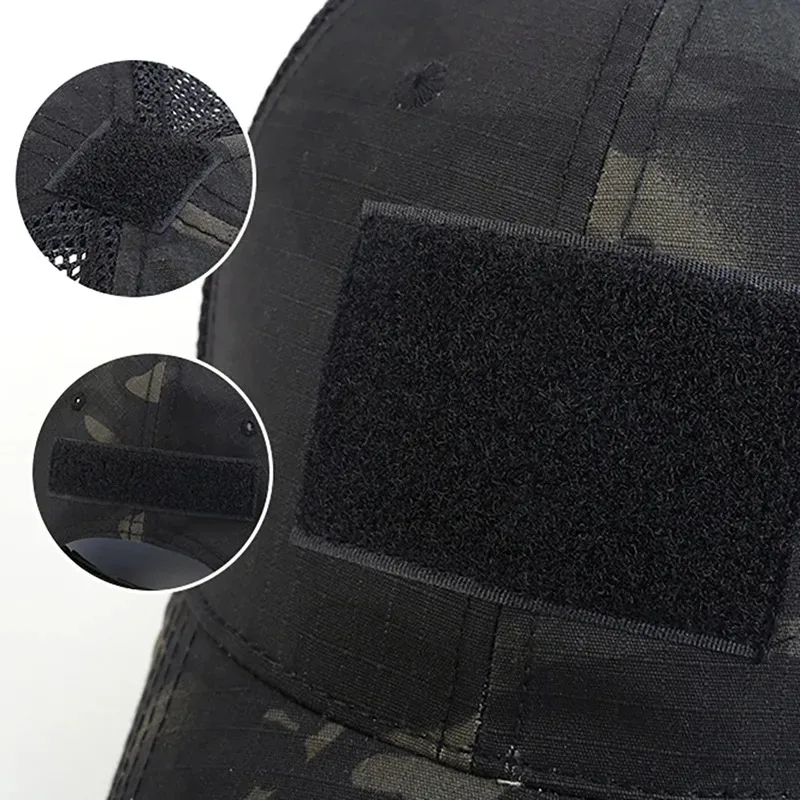 Outdoor Multicam Camouflage Baseball Cap for Men Adult Mesh Adjustable Cycling Fishing Hunting Hiking Basketball Hat Sports Caps baseball cap camouflage hat