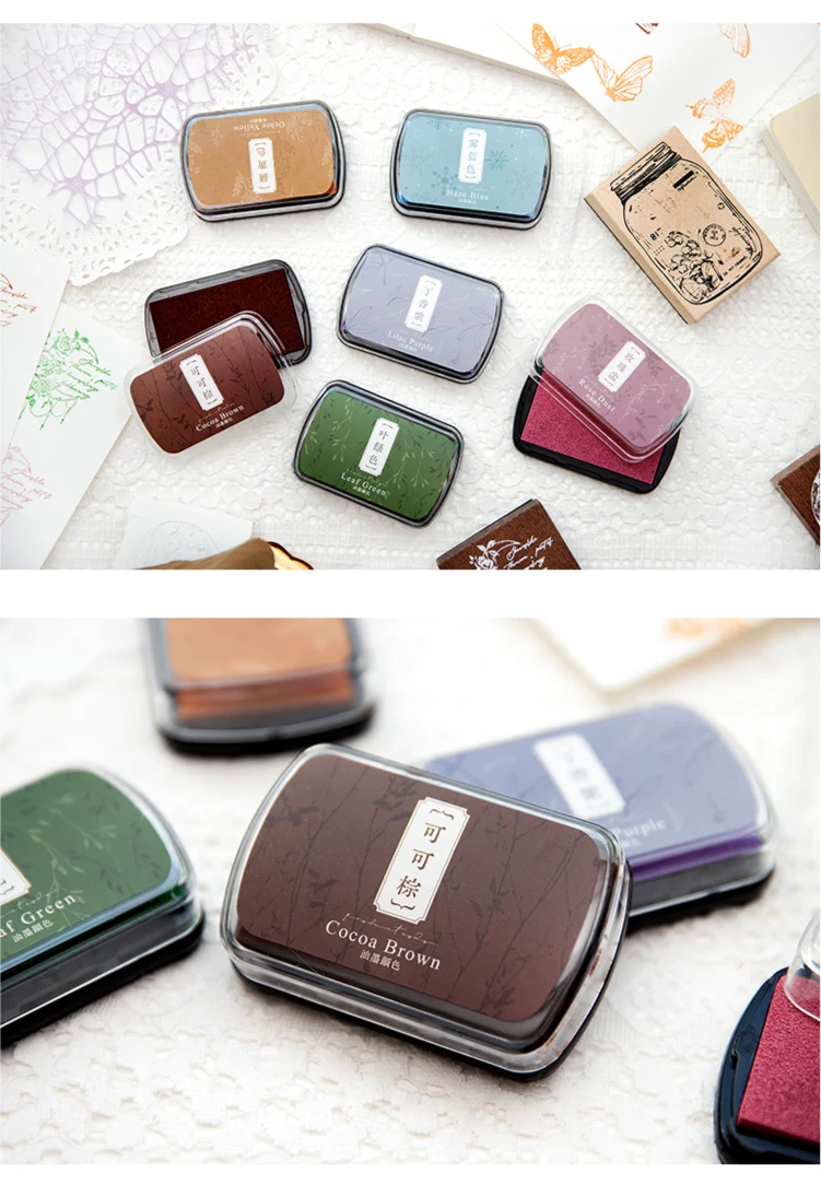 Yoofun Vintage Schnelltrocknendes Stempelkissen Die Farbe der Poesie Kreatives DIY-Tagebuch Scrapbooking Studentenbedarf Schreibwaren – Detail 4