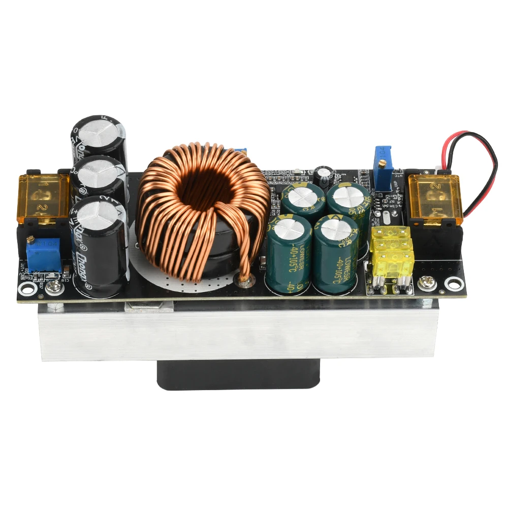 1800W 40A Boost Converter Step Up Power Supply Module 14-85V to 14-120V Adjustable Voltage CC CV With Under Voltag Protection