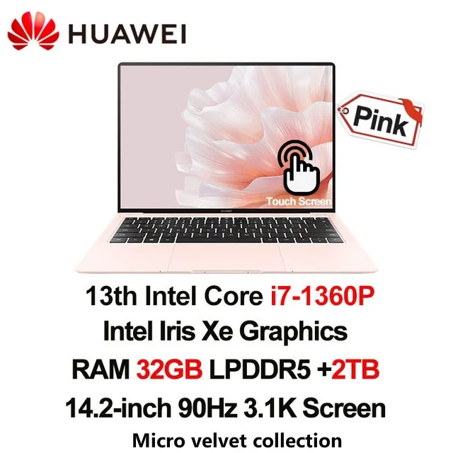 2023 HUAWEI MateBook X Pro Laptop 14.2 Inch i7-1360P 16/32GB 1/2TB 