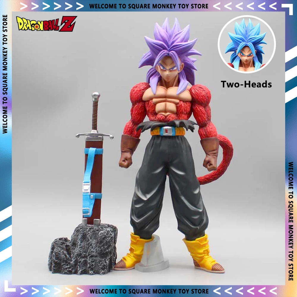 

26.5cm Dragon Ball Z Trunks Anime Figure Super Saiyan 4 Figures Ssj4 Gk Figurine Pvc Statue Model Doll Collectible Ornament Toys