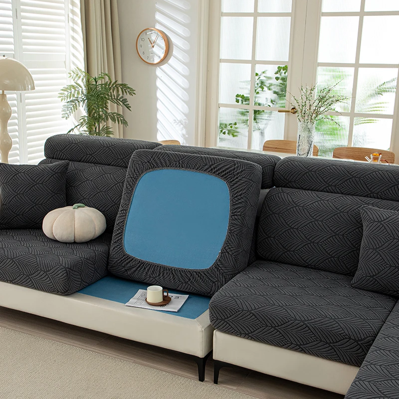 Thick Plush Sofa Cover Image 11