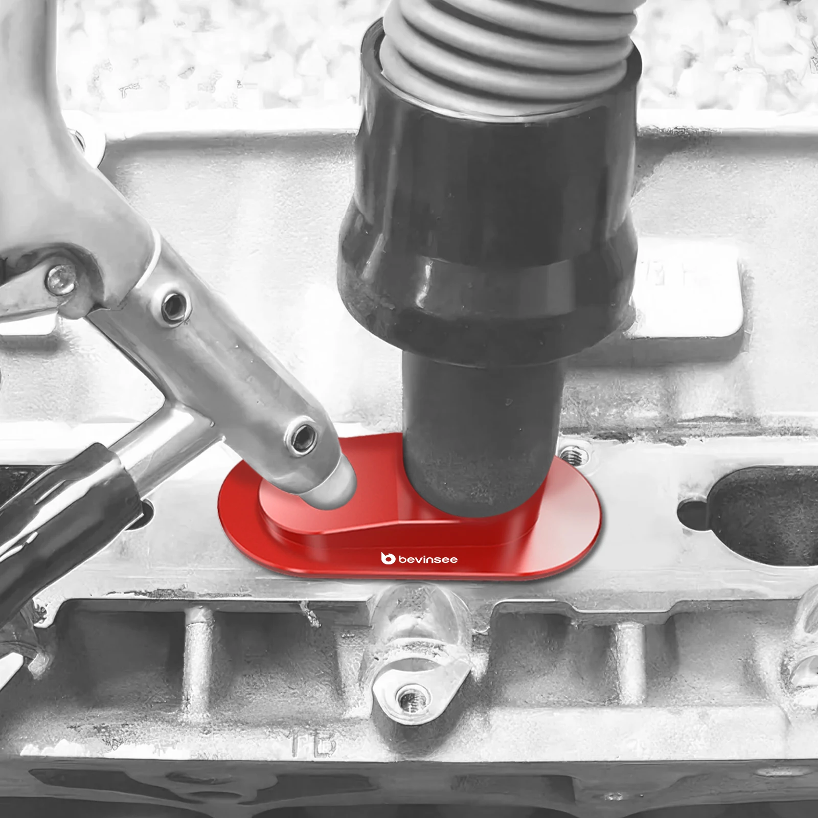 BEVINSEE Aluminiumlegierung Kohlenstoffreinigungsadapter für VW Golf Mk5 GTI für Audi A6 C7 S4 B8 S5 Q7, Stellt Motorleistung wieder her – Detail 6
