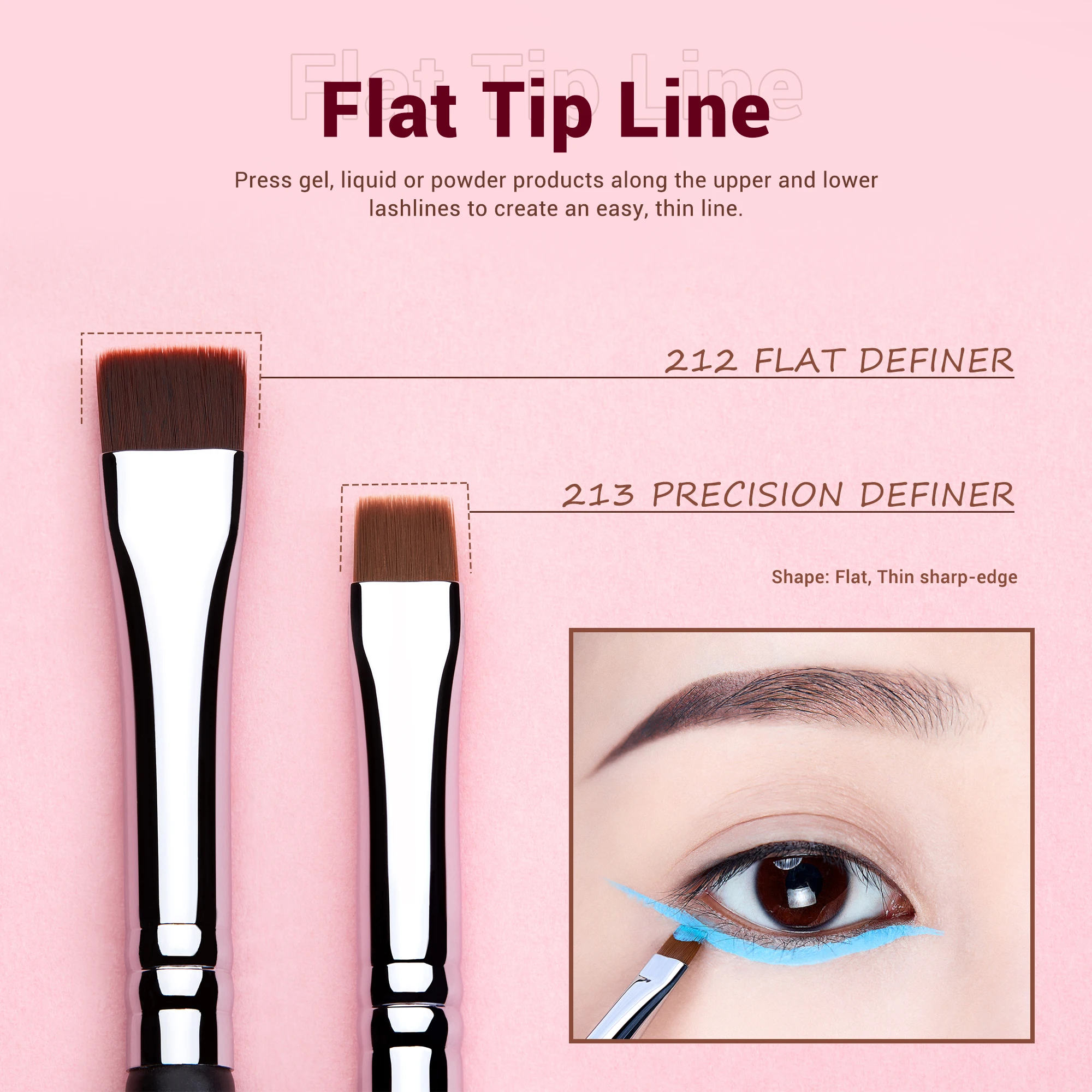 Eyeliner Brush Makeup Precision Synthetic S151 makeup brush set makeup brush makeup tool set makeup tool