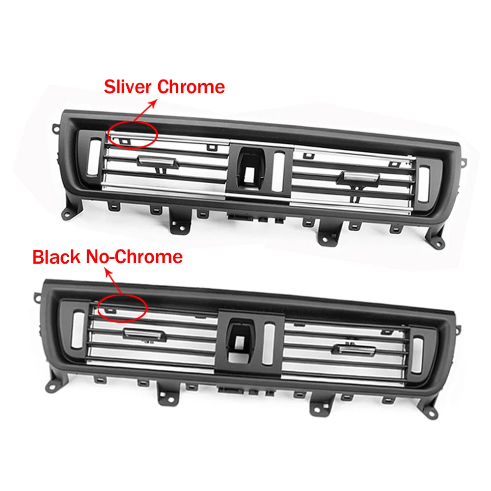 2 Styles 1pcs Front Center Air Outlet Vent Dash Panel Grille Cover For