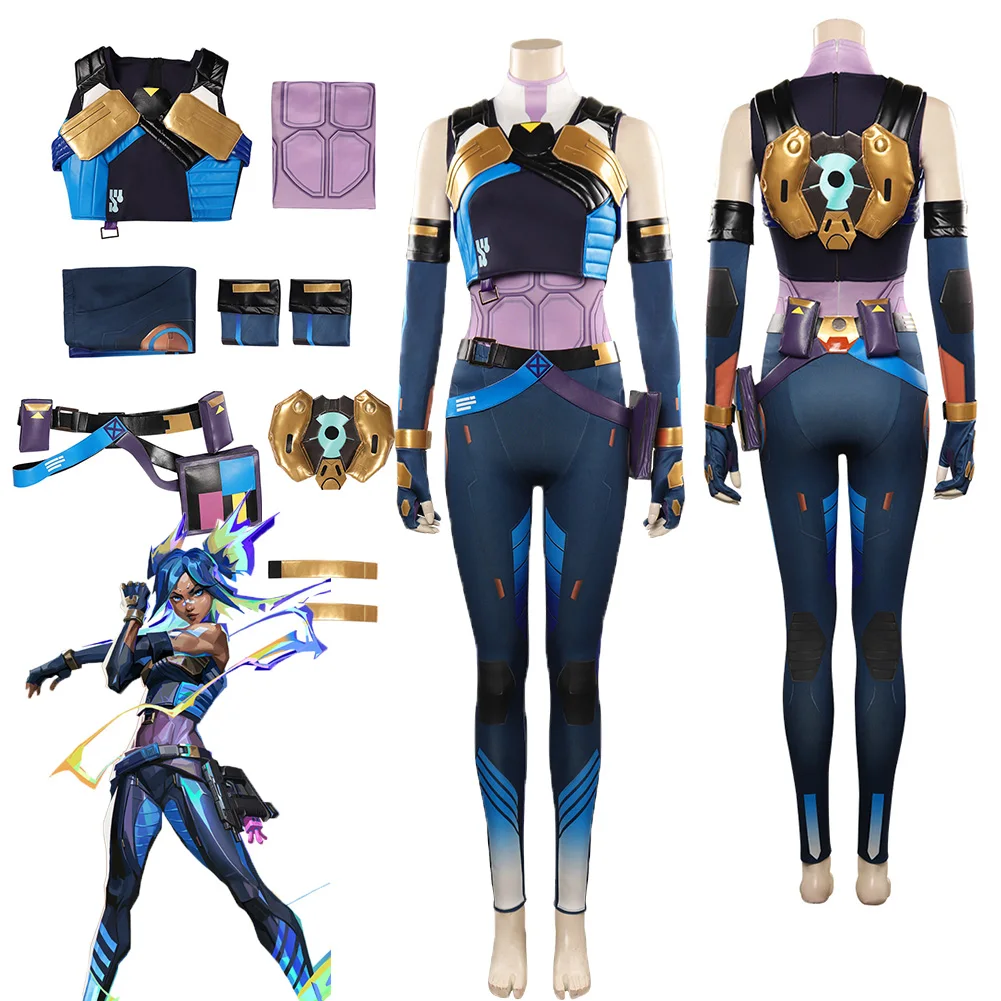 Costume Cosplay Al Neon Di Valore Top Pants Vest Set Completo Donna Ragazze Fantasia Abiti Halloween Carnival Ladies Gioco Di Ruolo Suit
