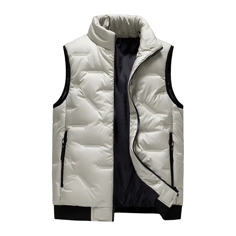 Men's Duck Down Vest Winter Casual Sleeveless Lightweight Vest Coats New Men Warm Sleeveless Puffer Jacket Plus Size 8XL thermal tank top