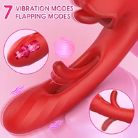 2-in-1-Vibrator mit Zungenstießdildo für Frauen, 360 drehbar, Klitoris lecken, Flattern, Sexspielzeug für Erwachsene, Paar, weiblicher Masturbator 4