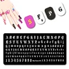 2121 Black Snake Image Nail Art Mold Chinese Zodiac Template Visual Animal Stamping Plate Snakeskin Nail Stencil #023 5