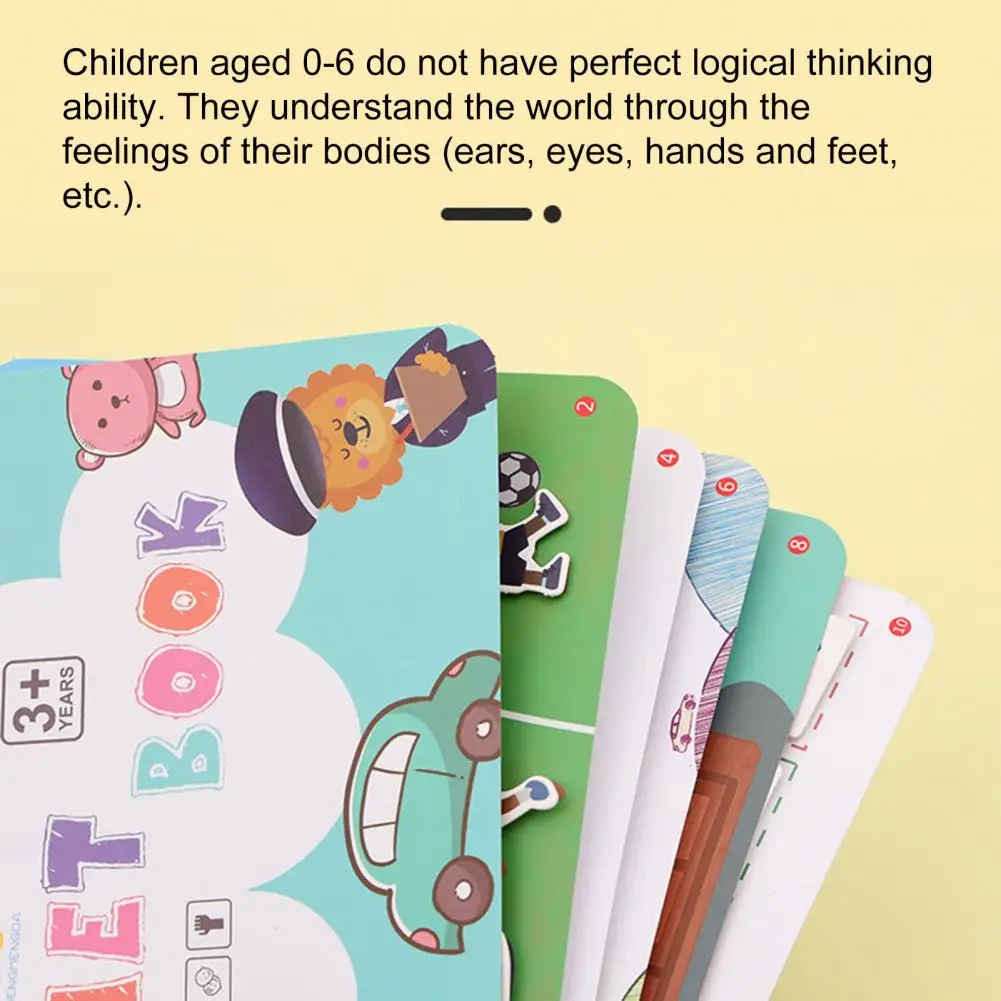 

Creative Colorful Hands-on Ability Educational Preschool Learning Book for Home Puzzle Book Busy Book