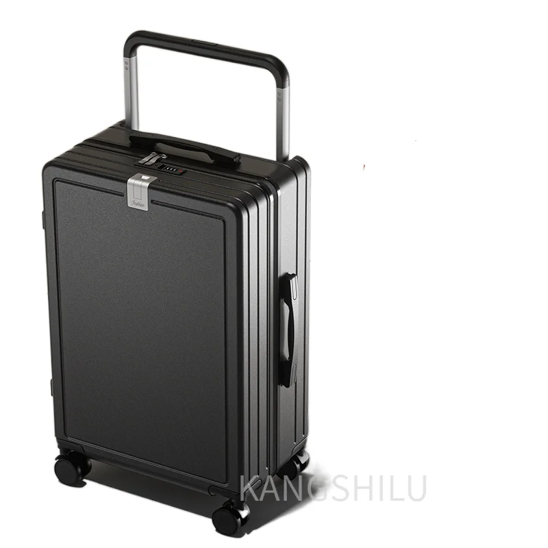 New Wide Trolley Suitcase 20''24''26''-Inch Multifunctional Rolling Luggage Travel Trolley Case Suitcase With Wheels Zipper
