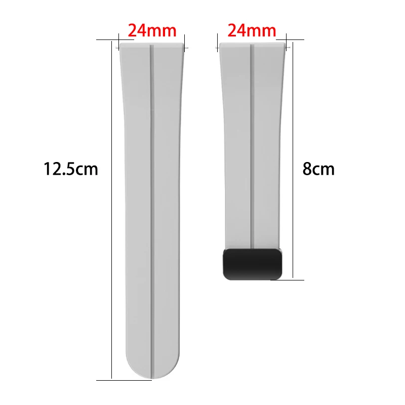 Magnetic Buckle Silicone Strap Replacement Wristband