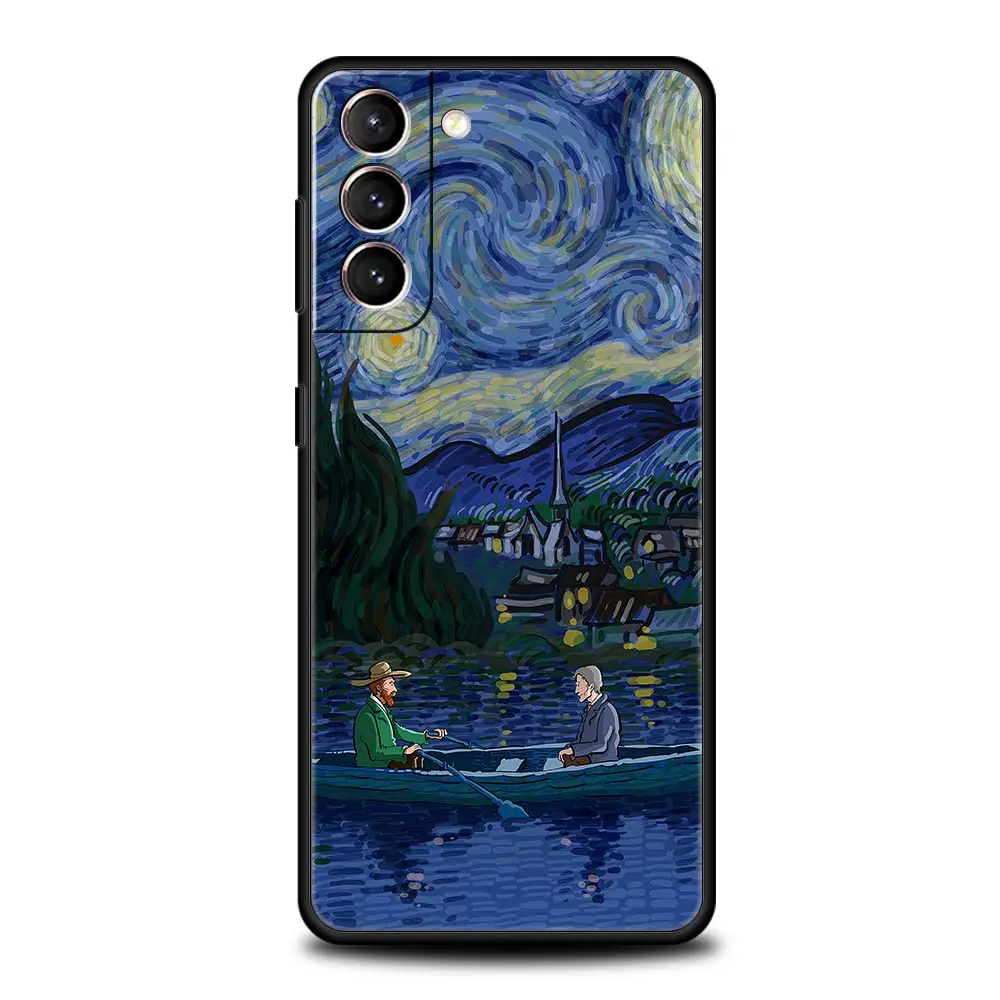 Retro Van Gogh Oil Painting Soft Silicone Phone Case