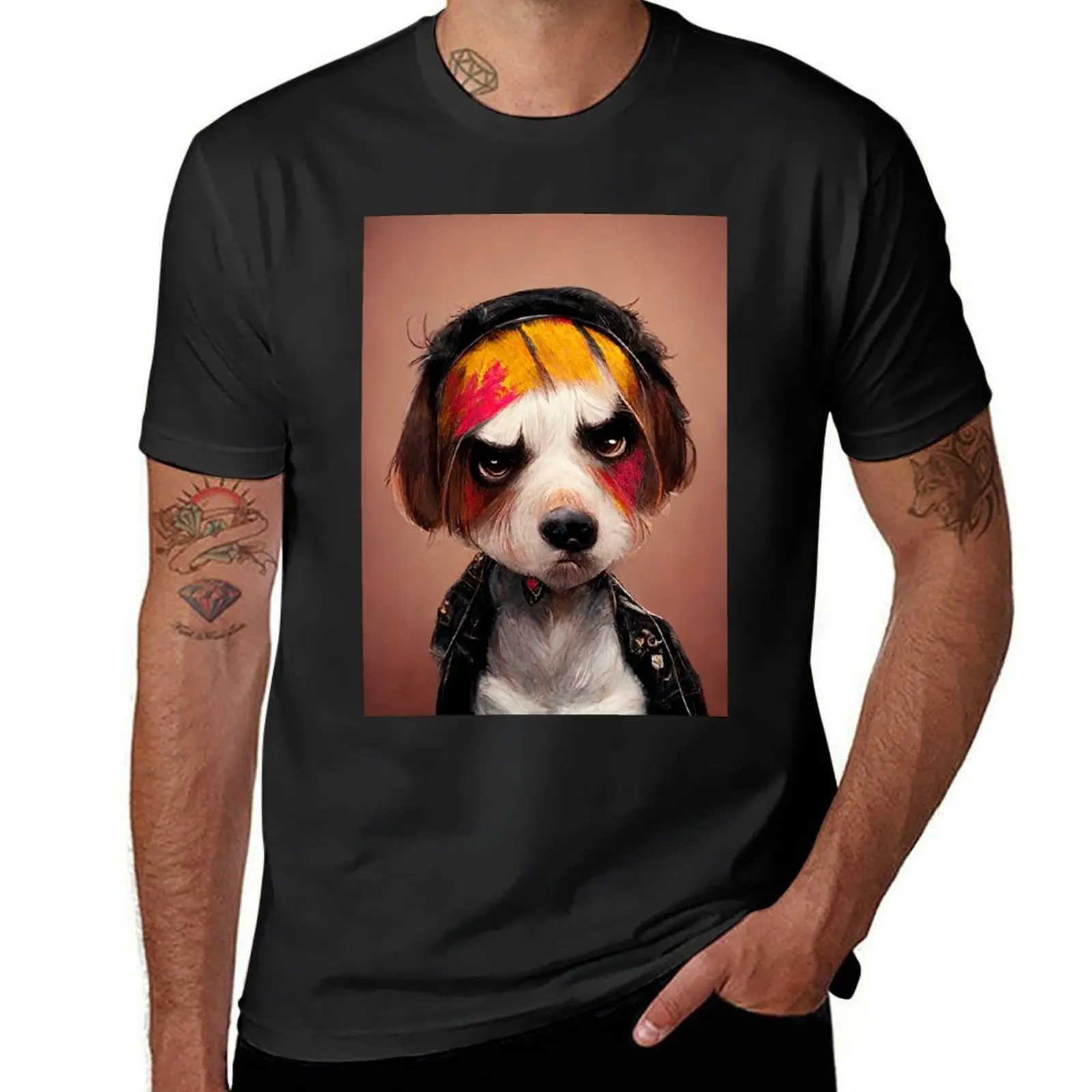 

Футболка Beagle в стиле панк, эстетическая одежда, спортивная мужская одежда для фанатов